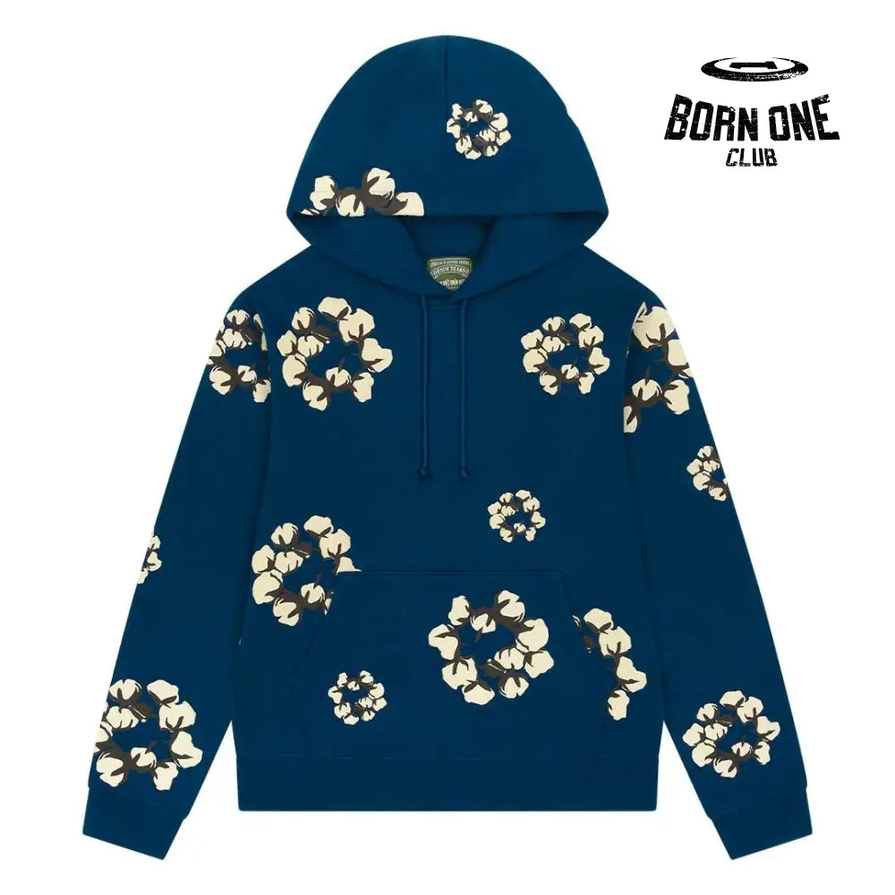 Denim Taers Cactus Tears Wreath Hoodie Blue Moletom