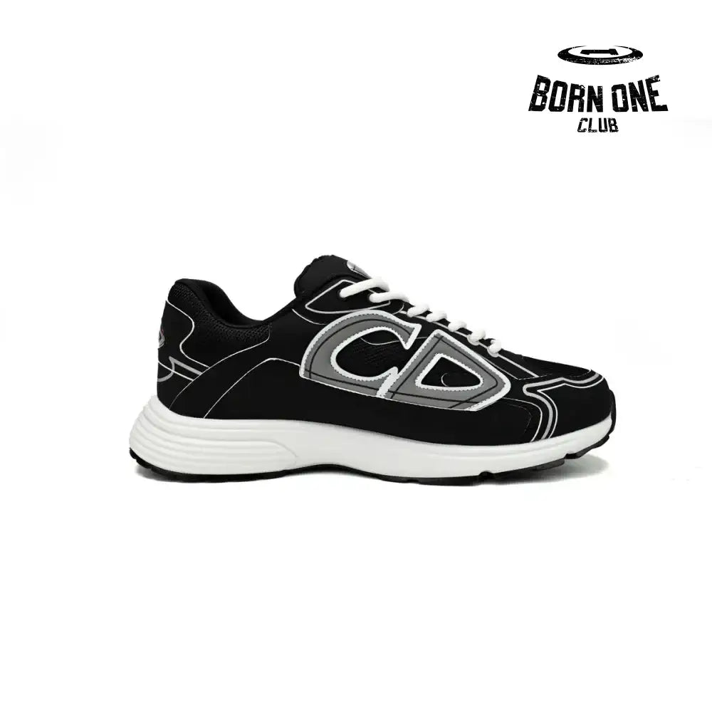 Dior B30 Light Grey Sneakers Black Coffee Color