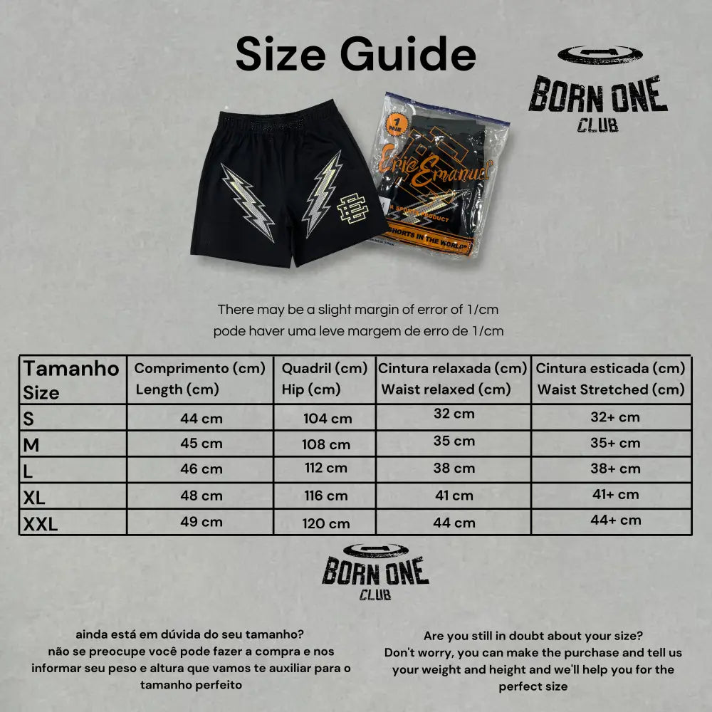 Eric Emanuel Shorts Bermuda (Alta Qualidade)