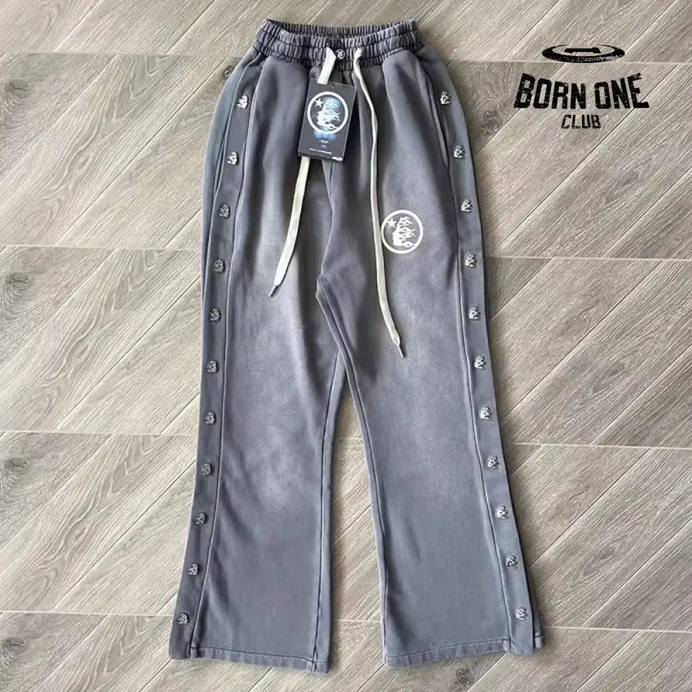 Hellstar Calça Moletom CINZA / S