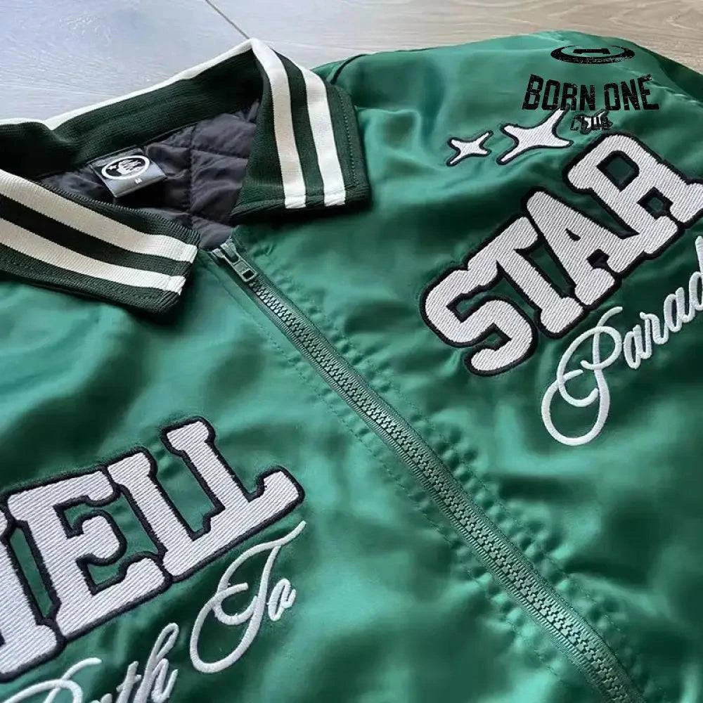 Hellstar Jaqueta Bomber Colegial Bordado