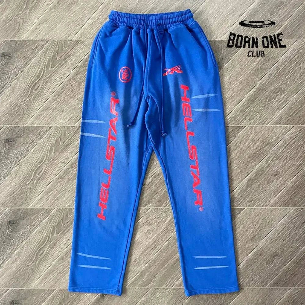 Hellstar Moletom Calça Conjunto Moletom c/Calça detalhe vermelho / M