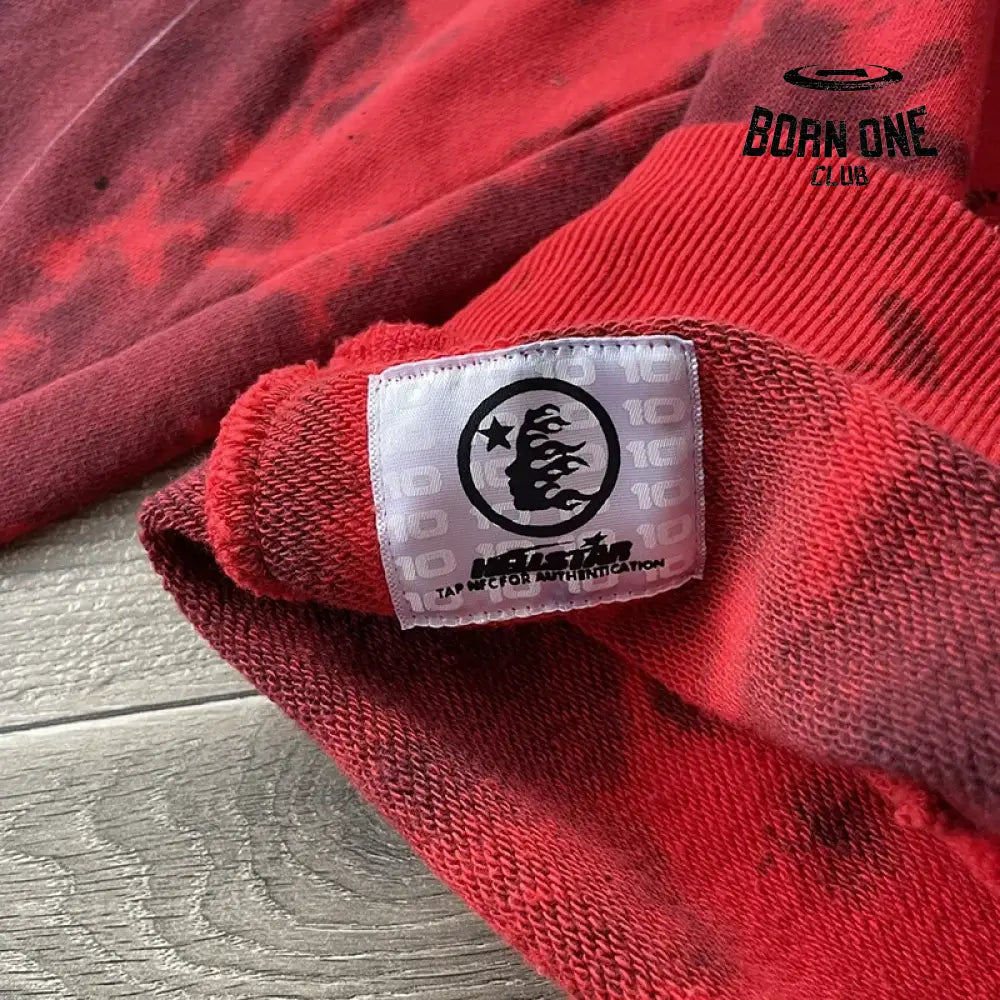 Hellstar Moletom Conjunto Tie Dye Hoodie