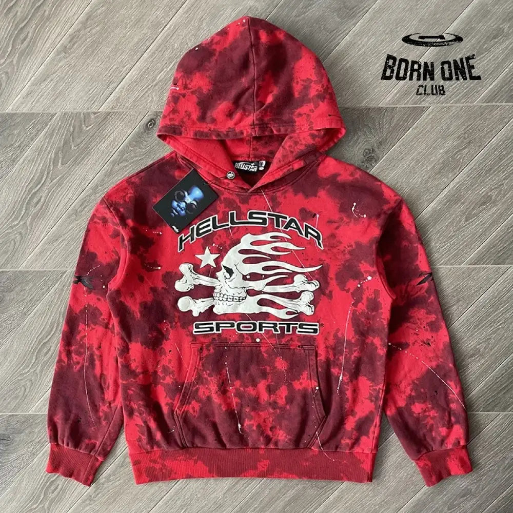 Hellstar Moletom Conjunto Tie Dye Hoodie XL