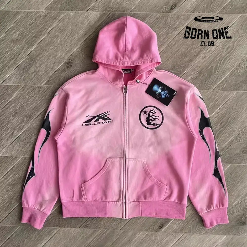 Hellstar Moletom Jaqueta Rosa / M