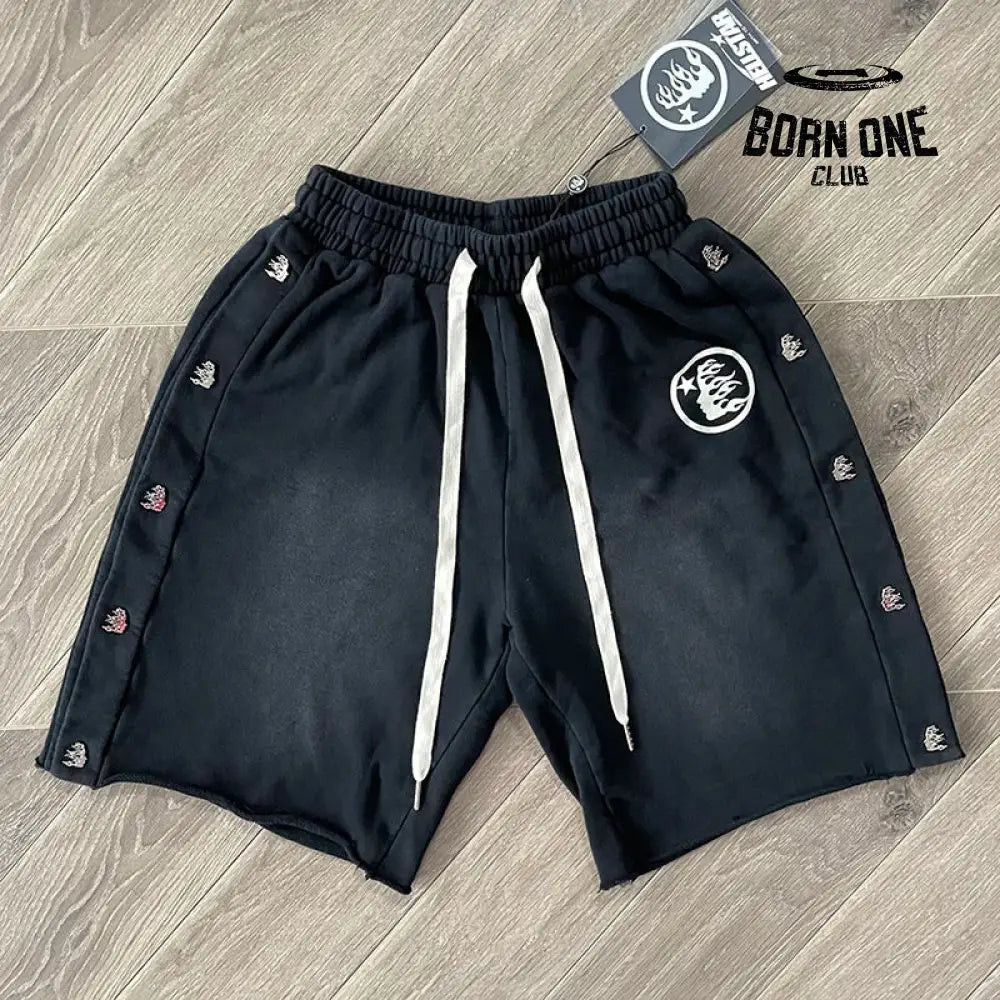 Hellstar Shorts Bermuda Preto / S