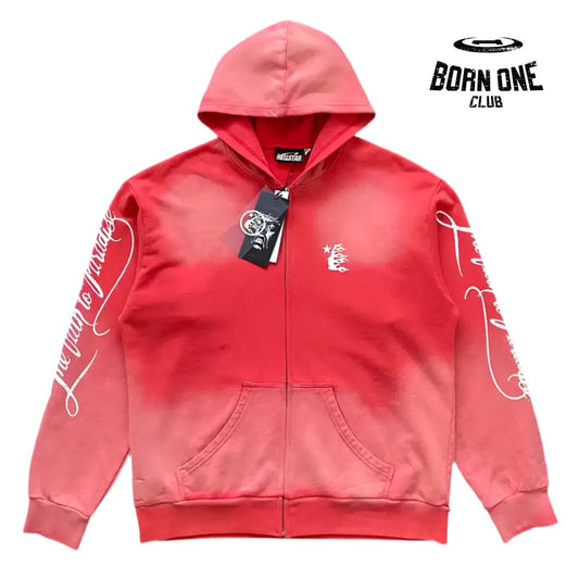 Hellstar Studios Path To Paradise Zip Up Hoodie Jaqueta Moletom