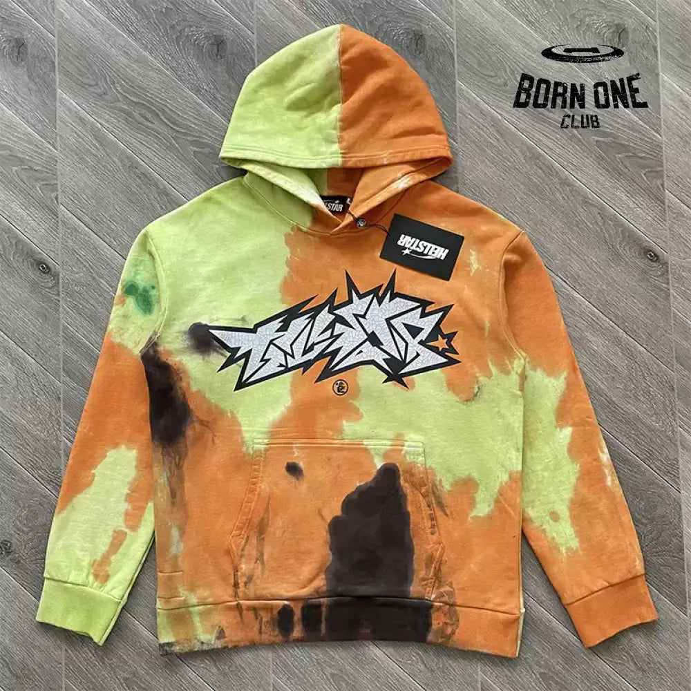 hellstar Studios UNRELEASED Crack paint Hoodie Moletom