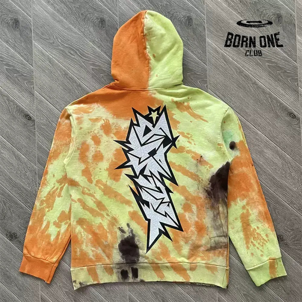 hellstar Studios UNRELEASED Crack paint Hoodie Moletom