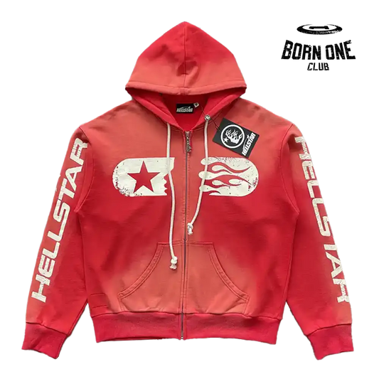 Hellstar Studios Zip Up Hoodie Jaqueta Moletom