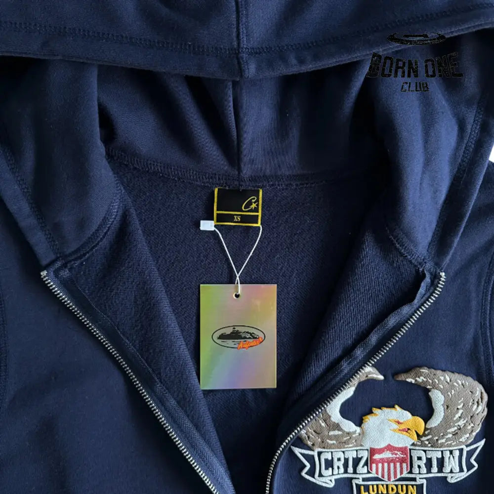 Jaqueta Corteiz Eagle Three Dimensional Print Hoodie