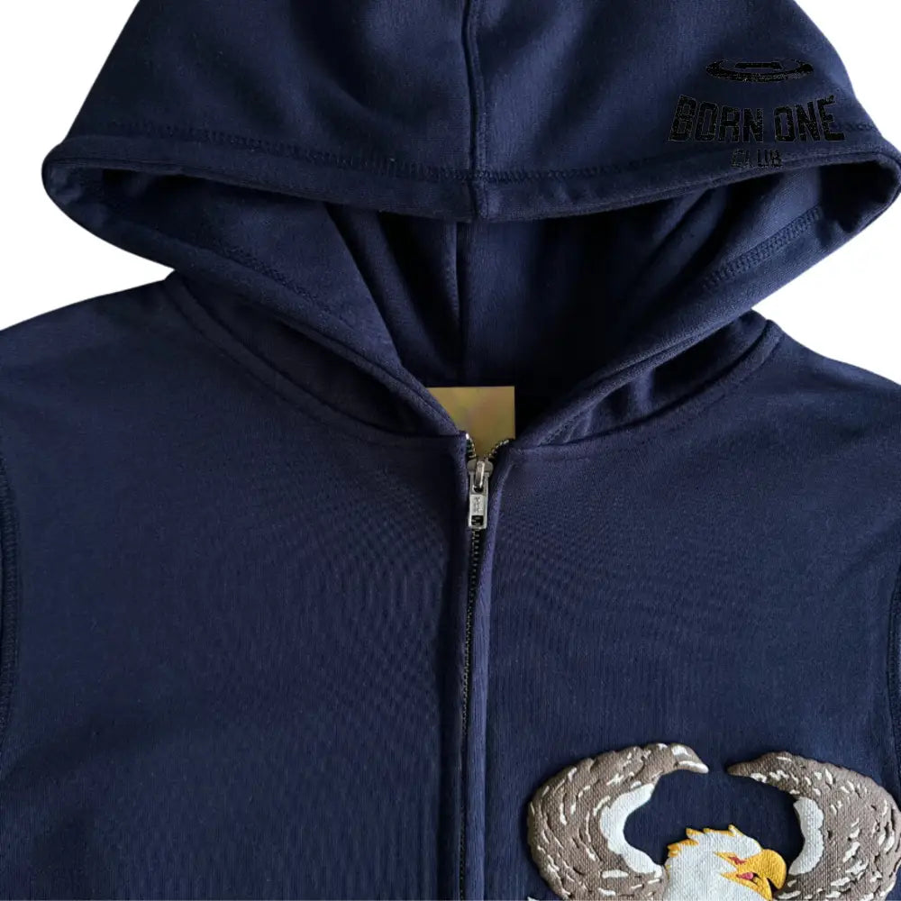 Jaqueta Corteiz Eagle Three Dimensional Print Hoodie