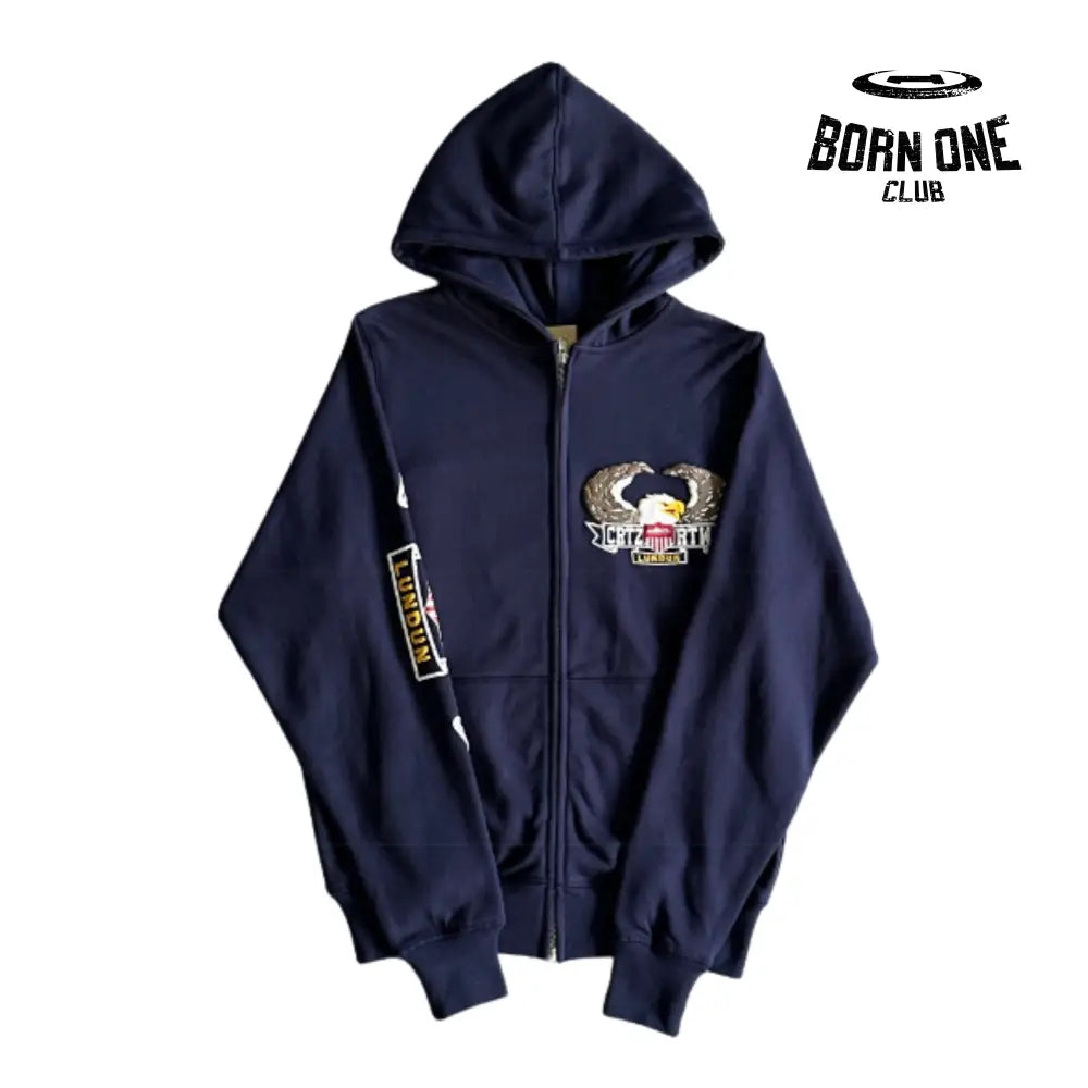 Jaqueta Corteiz Eagle Three Dimensional Print Hoodie P