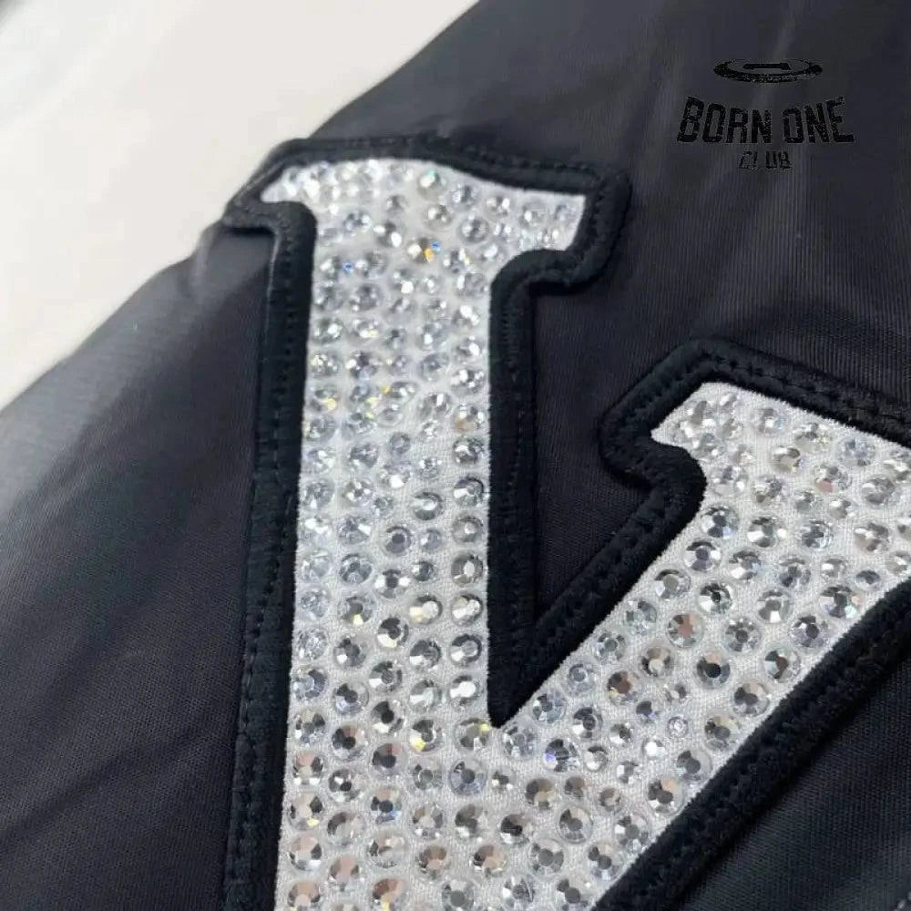 Jaqueta Louis Vuitton ’LV Lovers’ Nylon Crystal Baseball