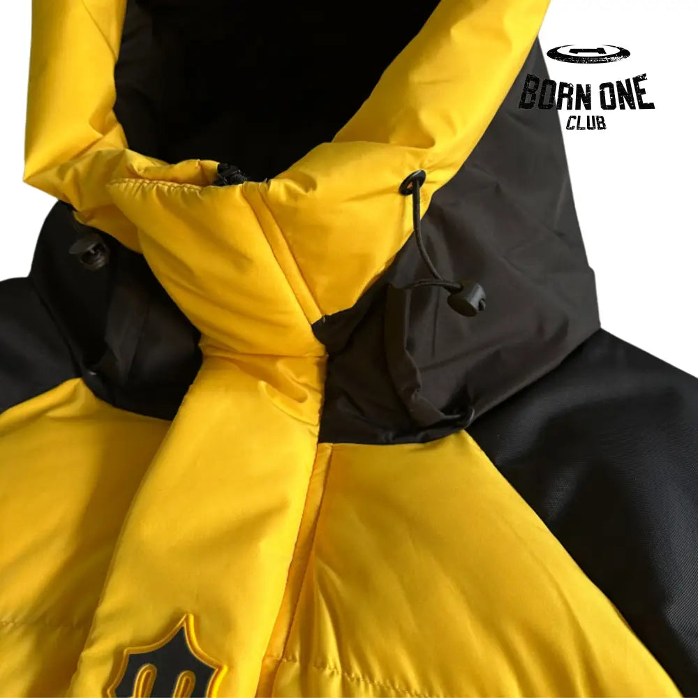Jaqueta Trapstar Decoded Arch Puffer Black Yellow