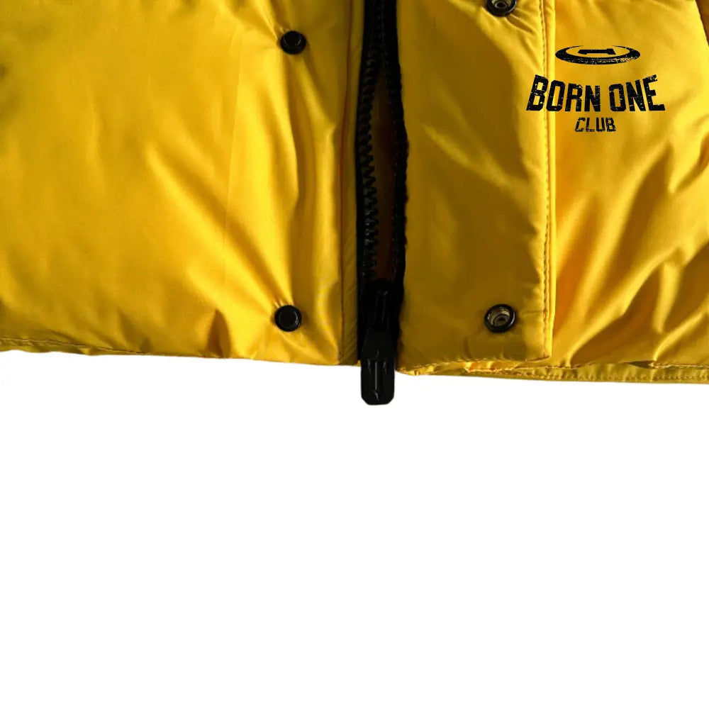 Jaqueta Trapstar Decoded Arch Puffer Black Yellow