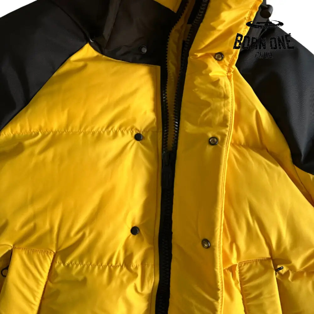 Jaqueta Trapstar Decoded Arch Puffer Black Yellow