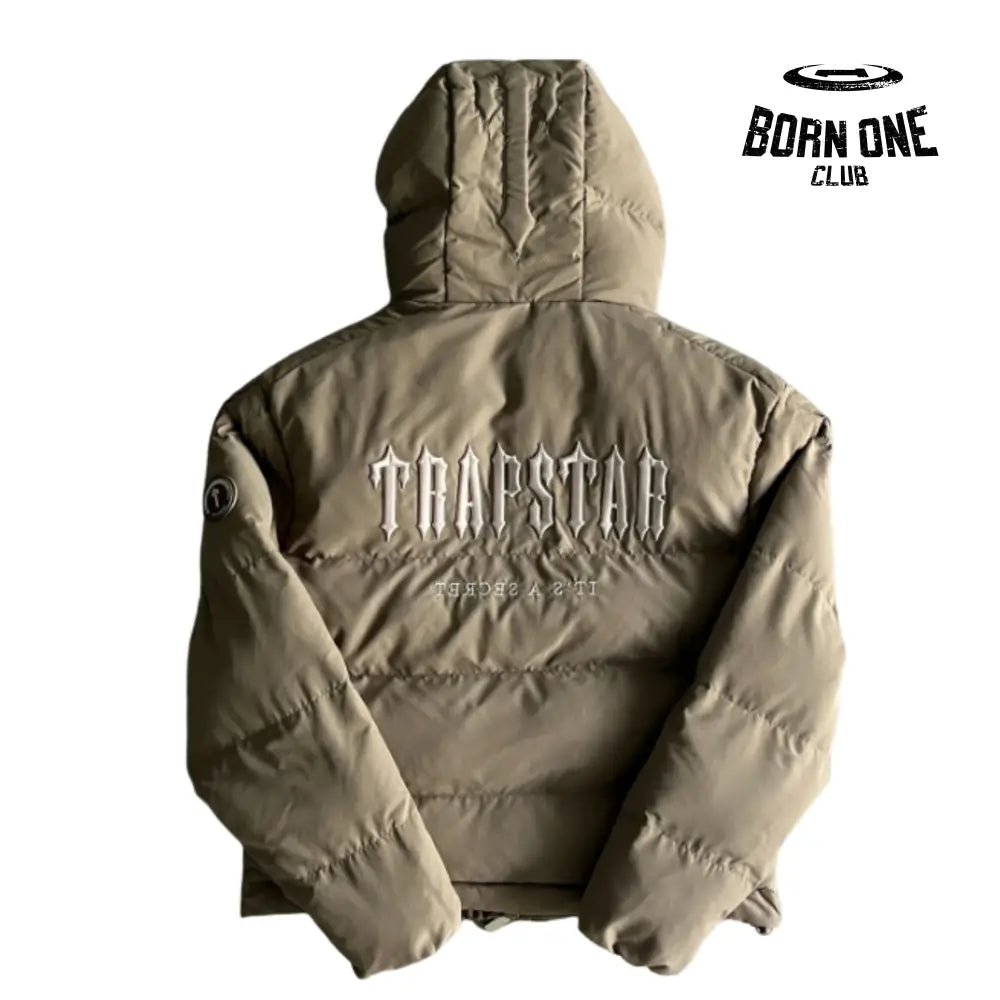 Jaqueta Trapstar Decoded Hooded Puffer 2.0 Brindle
