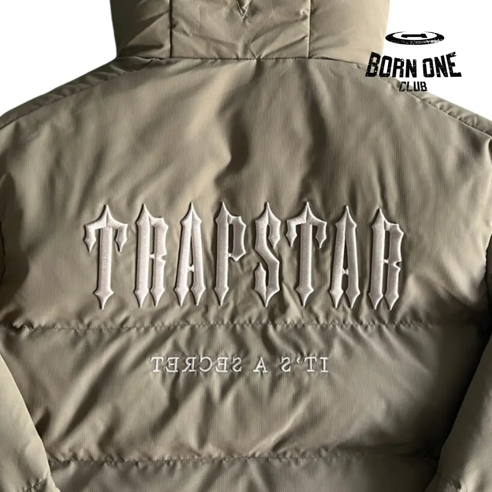Jaqueta Trapstar Decoded Hooded Puffer 2.0 Brindle
