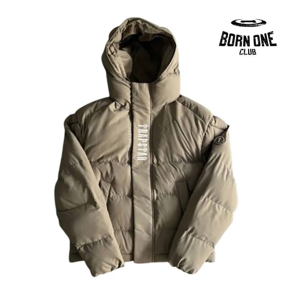 Jaqueta Trapstar Decoded Hooded Puffer 2.0 Brindle P