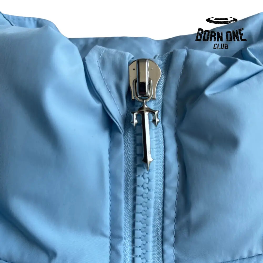 Jaqueta Trapstar Feminina Irongate Detachable Hooded Puffer Baby Blue