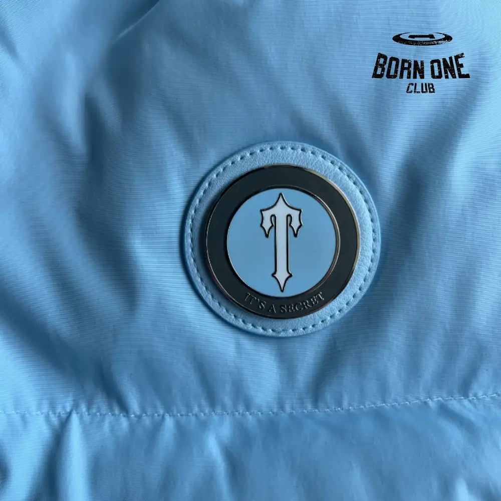 Jaqueta Trapstar Feminina Irongate Detachable Hooded Puffer Baby Blue