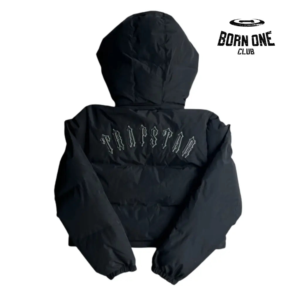 Jaqueta Trapstar Feminina Irongate Detachable Hooded Puffer Black