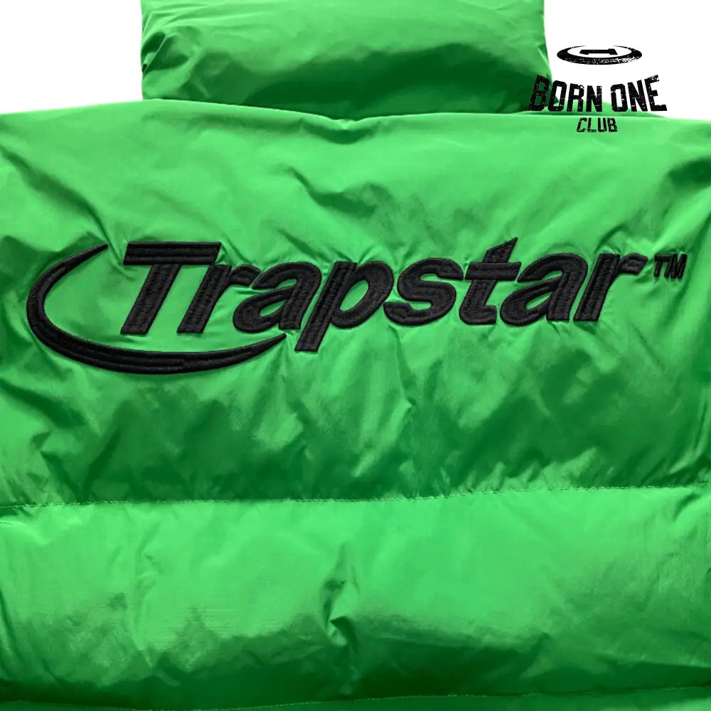 Jaqueta Trapstar Hyperdrive Puffer Green & Black