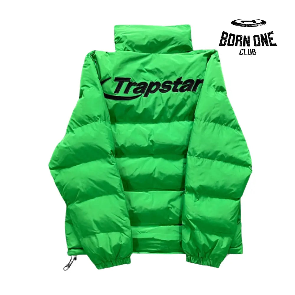 Jaqueta Trapstar Hyperdrive Puffer Green & Black