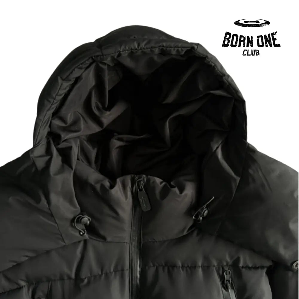 Jaqueta Trapstar Irongate Collar Puffer Black & White