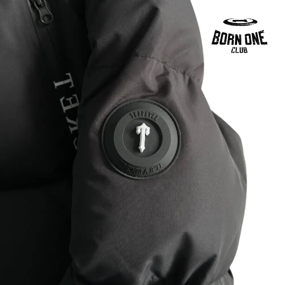 Jaqueta Trapstar Irongate Collar Puffer Black & White