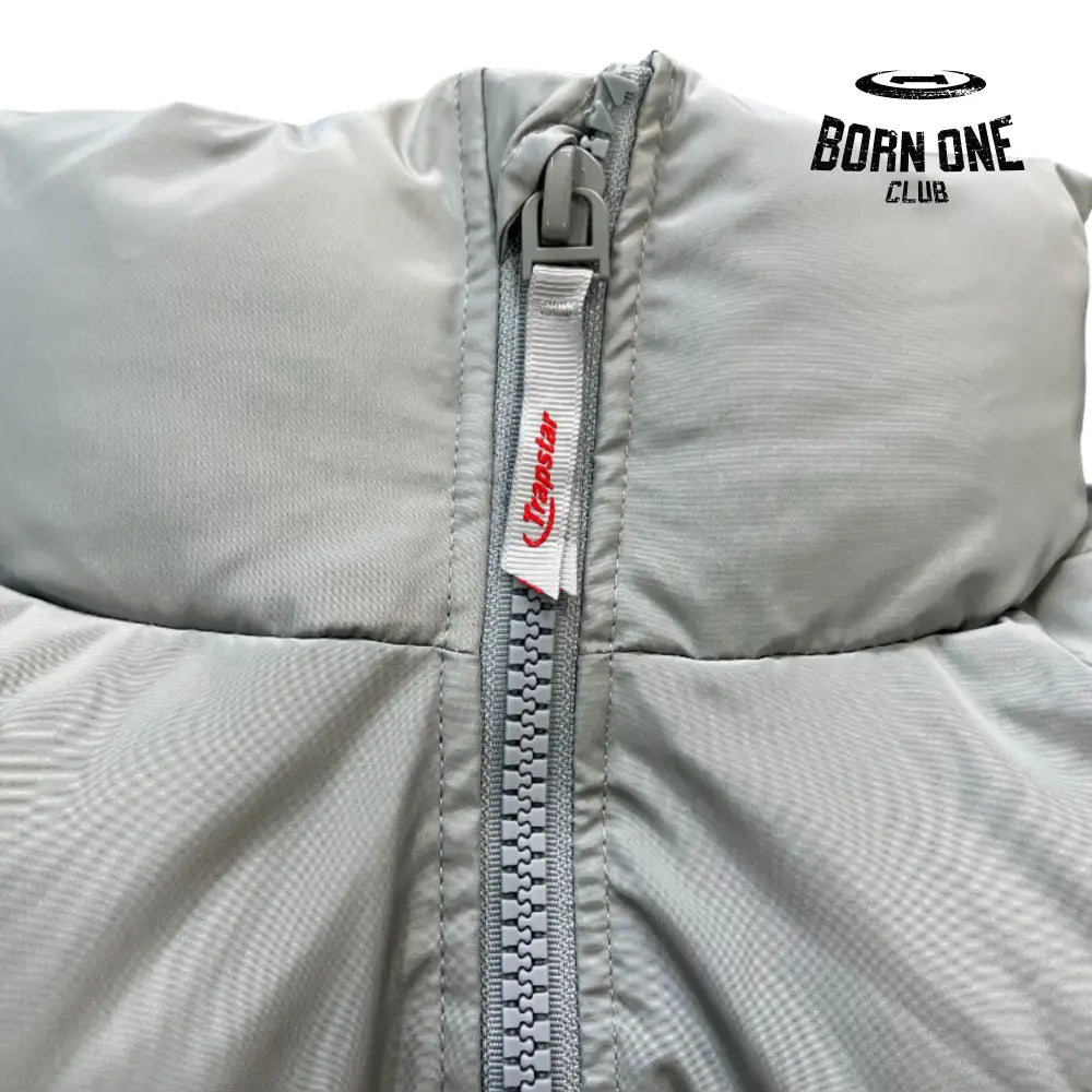 Jaqueta Trapstar Light Grey & Red Hyperdrive 2.0 Bomber