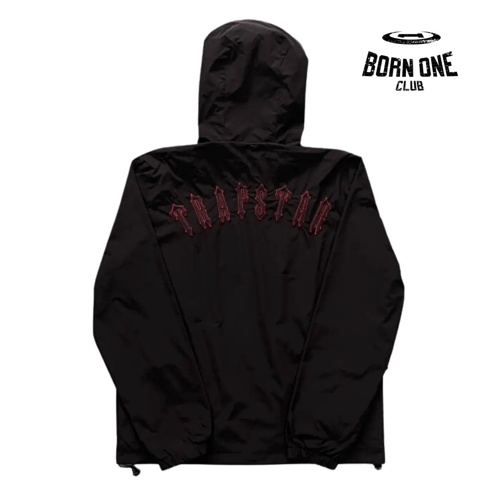 Jaqueta Trapstar Windbreaker Black Red