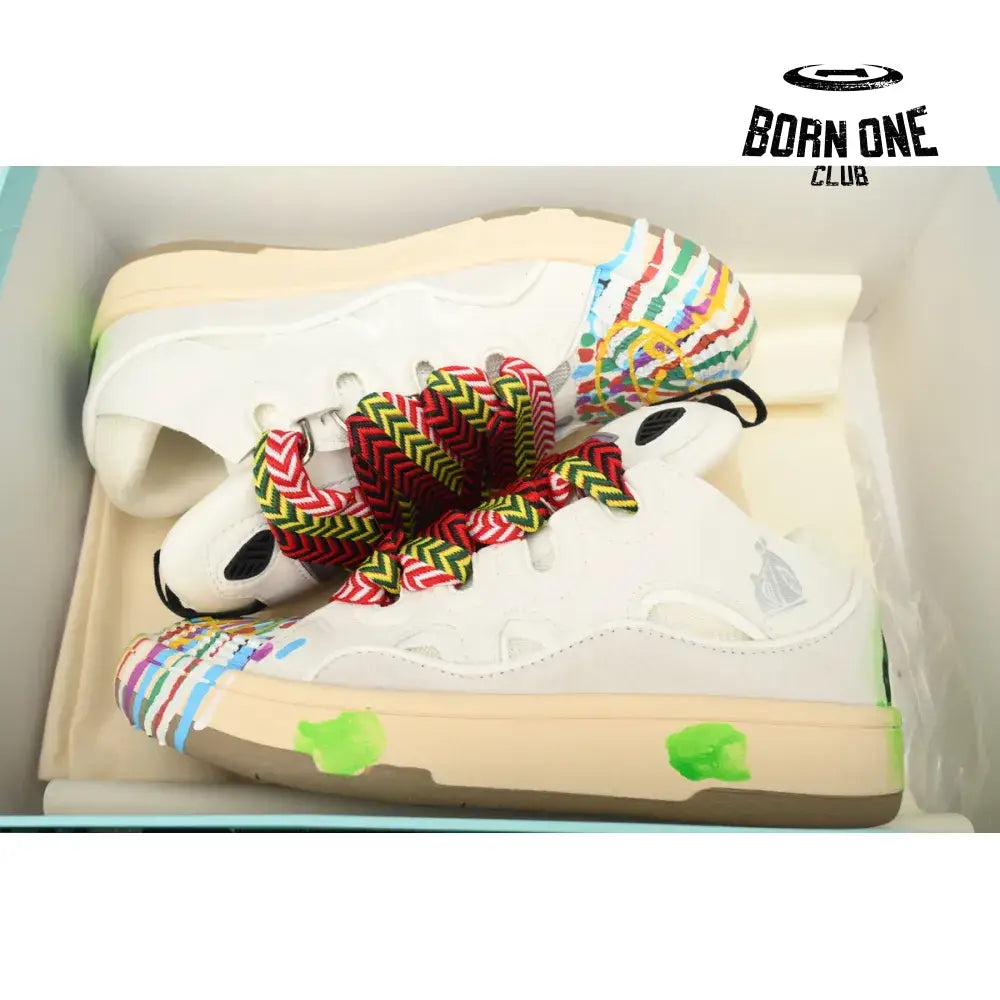 LANVIN White Seven Color Painting