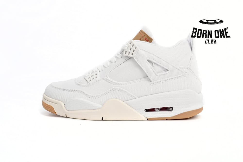 Levis x Air Jordan 4 White AO2571-100