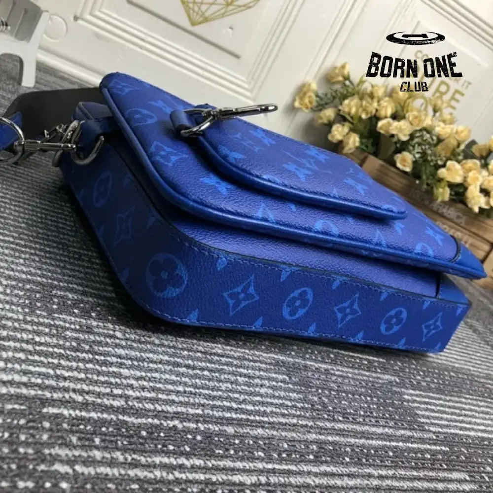 Louis Vuitton Bag Trio Messenger Cobalt Blue Bolsa