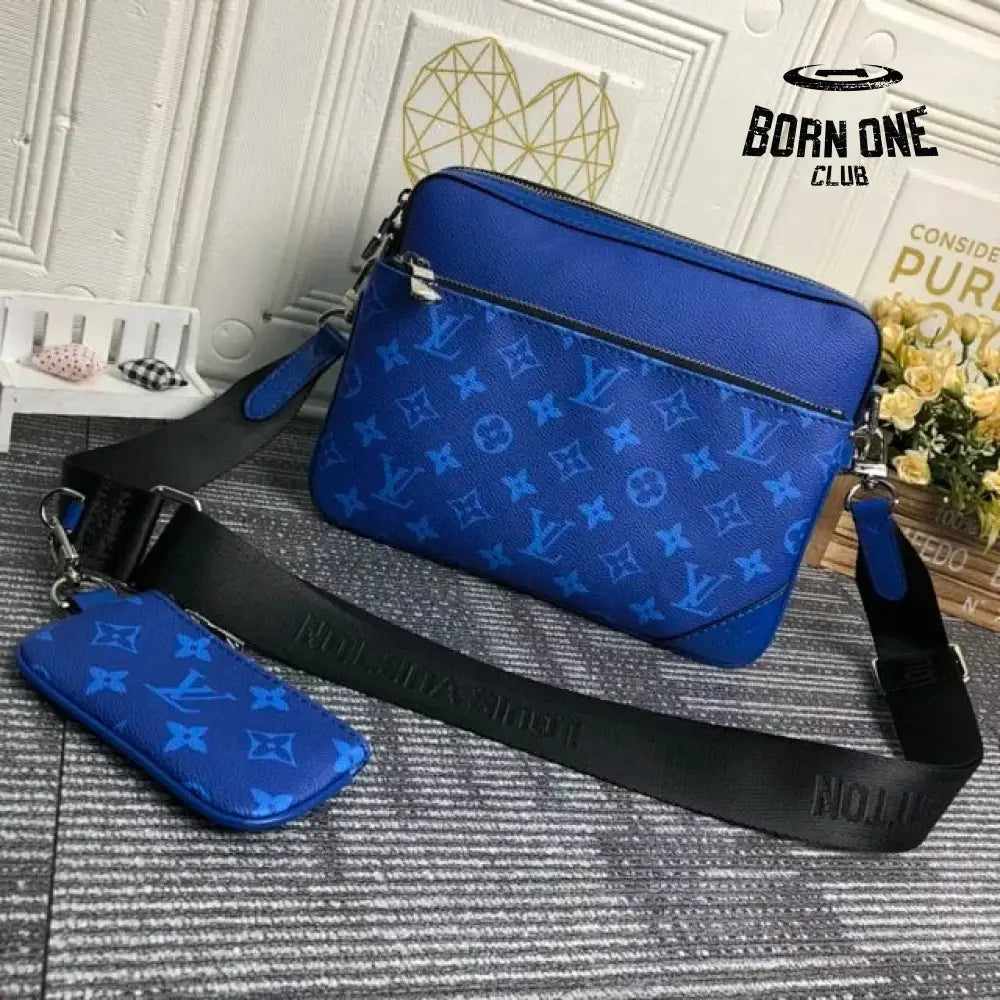 Louis Vuitton Bag Trio Messenger Cobalt Blue Bolsa