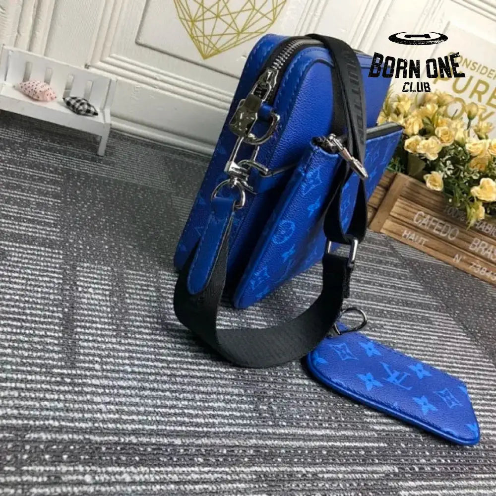 Louis Vuitton Bag Trio Messenger Cobalt Blue Bolsa