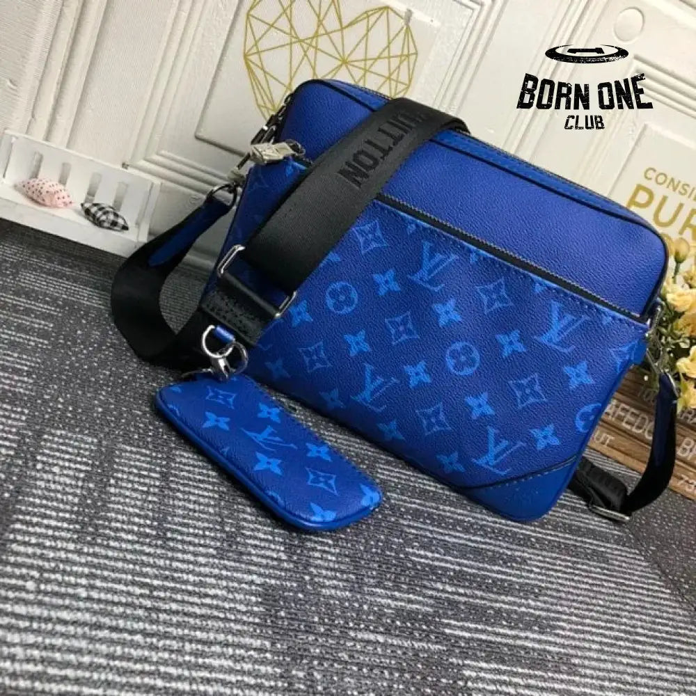 Louis Vuitton Bag Trio Messenger Cobalt Blue Bolsa