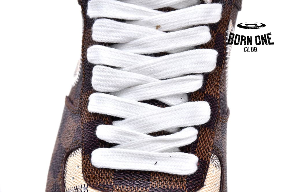 Louis Vuitton Trainer Sneaker x Nike Air Force 1 Chocolate