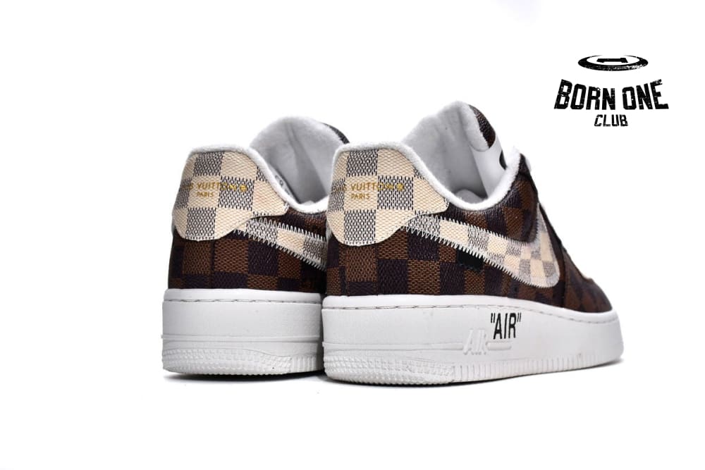 Louis Vuitton Trainer Sneaker x Nike Air Force 1 Chocolate