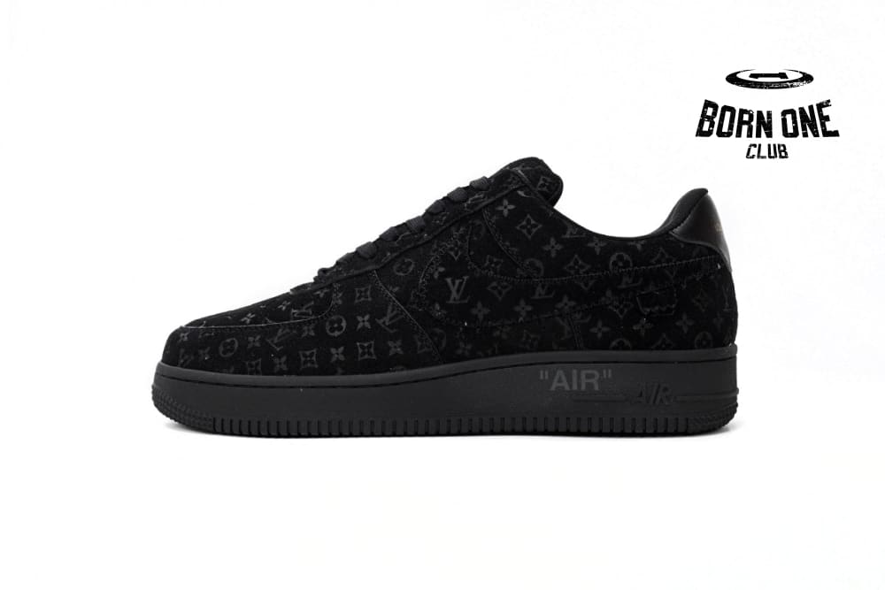 Louis Vuitton x Nike Air Force 1 Low All Black 1A9VD7