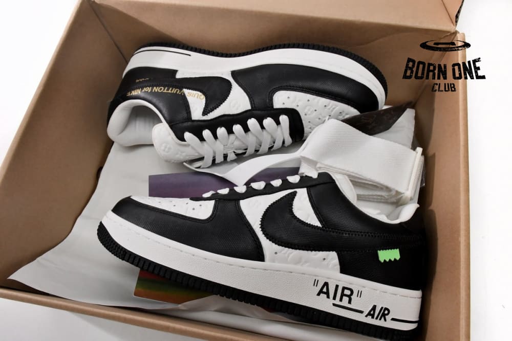 Louis Vuitton x Nike Air Force 1 Low By Virgil Abloh White Black