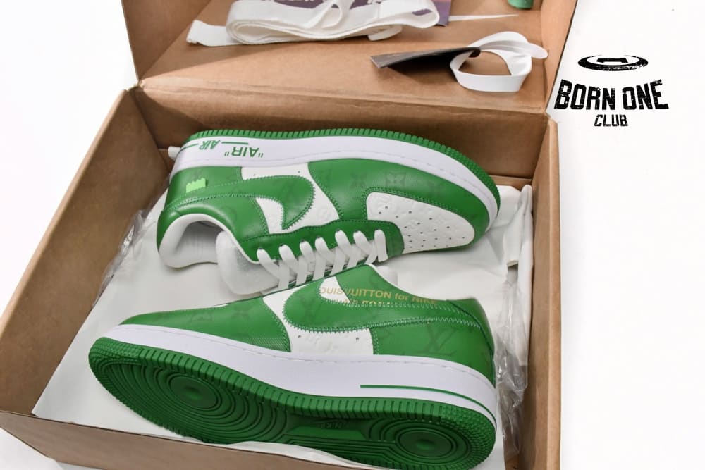Louis Vuitton x Nike Air Force 1 Low By Virgil Abloh White Green