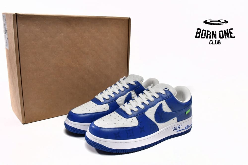 Louis Vuitton x Nike Air Force 1 Low By Virgil Abloh White Royal