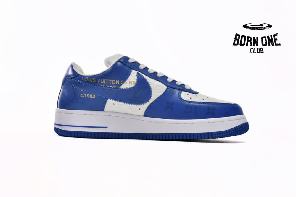 Louis Vuitton x Nike Air Force 1 Low By Virgil Abloh White Royal