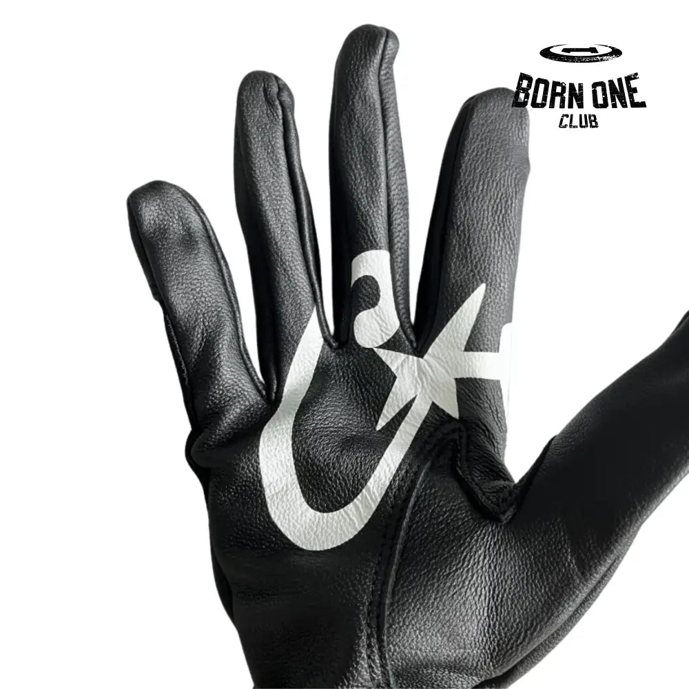 Luva Corteiz Genuine Cowhide Black Leather