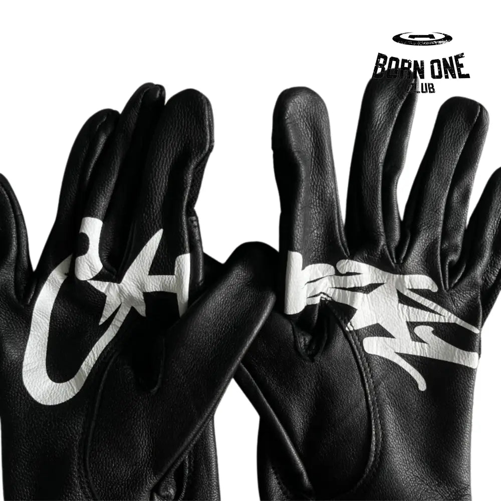 Luva Corteiz Genuine Cowhide Black Leather