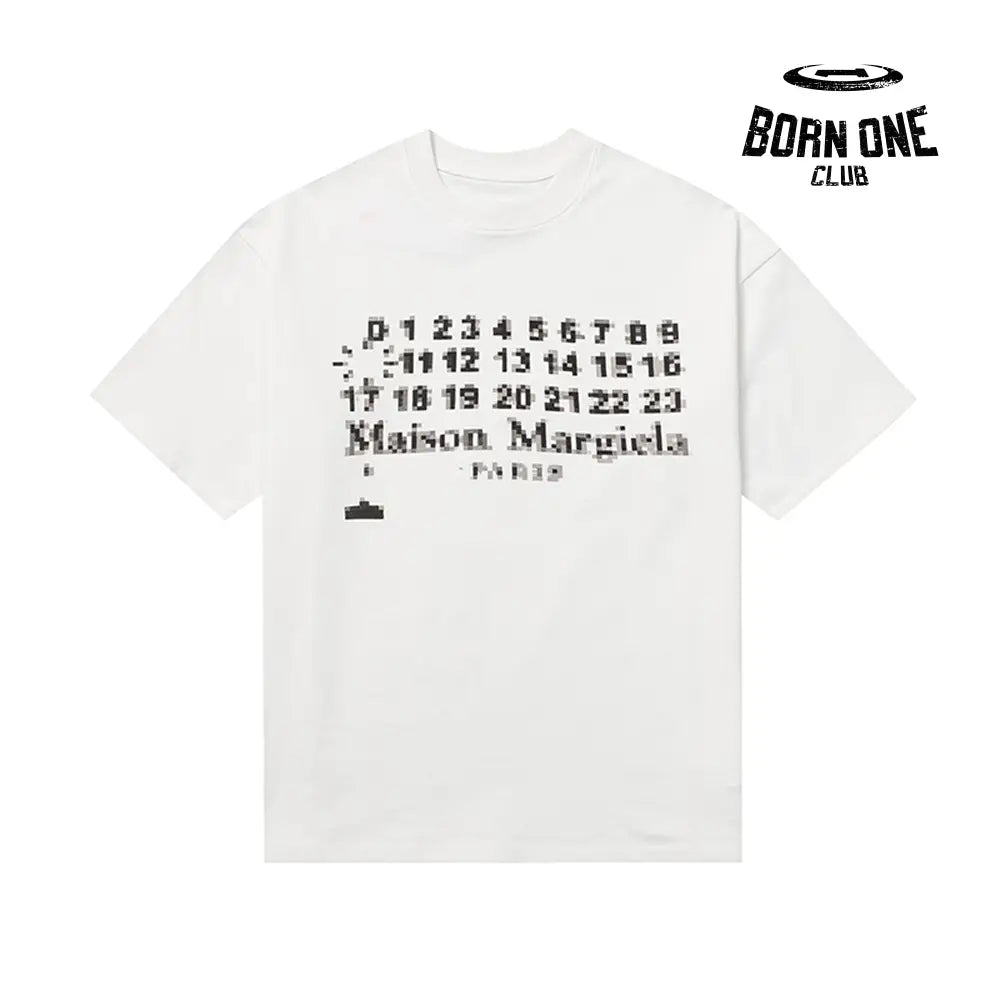 Maison Margiela 10 Pixel Logo Oversized Tee Camiseta