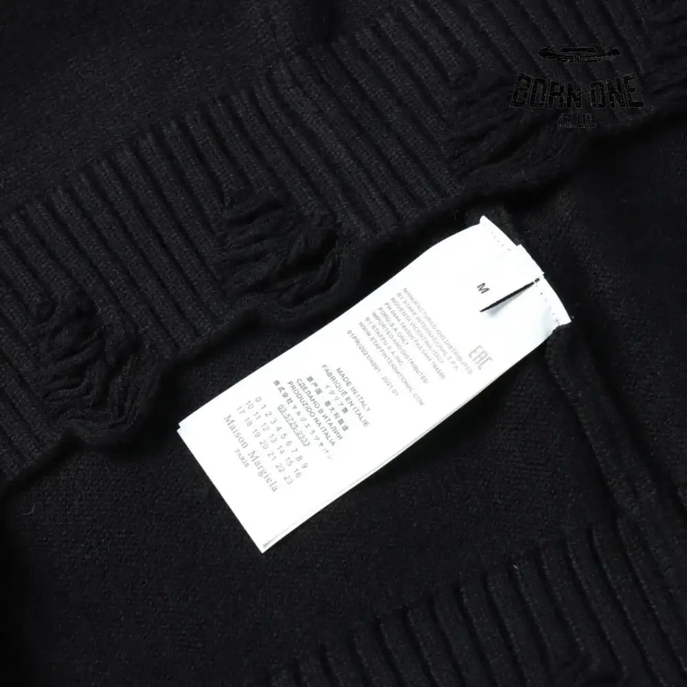 Maison Margiela Numeric Jumper in Black Blusa